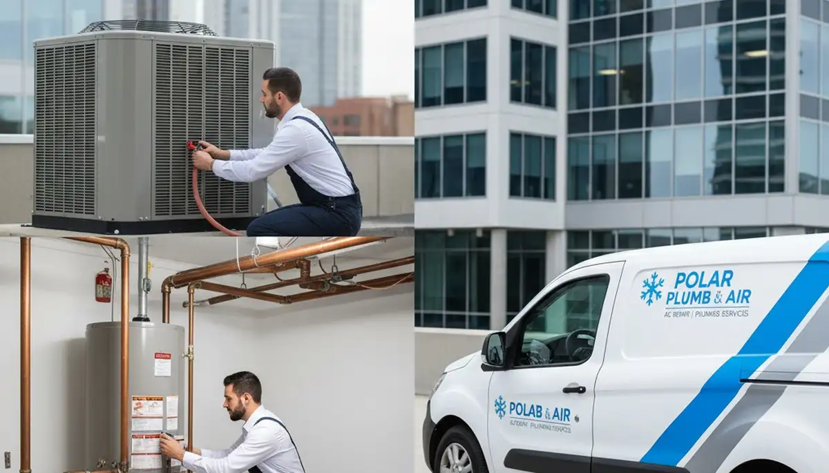 Technician repairing residential plumbing system in Charleston SC for Five Star Cooling
